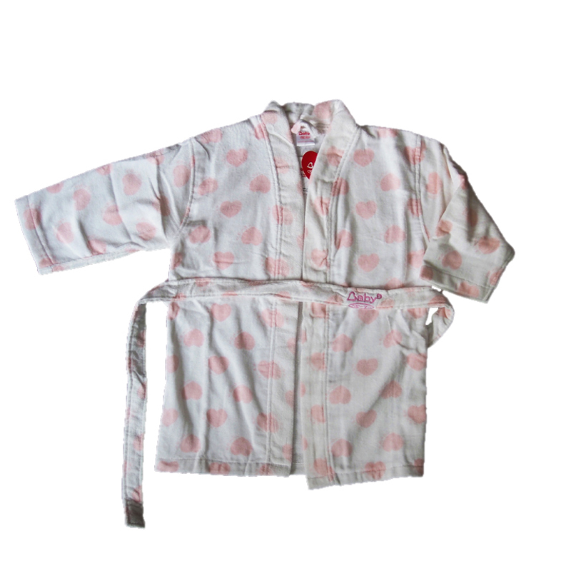 Active printed children's bathrobes