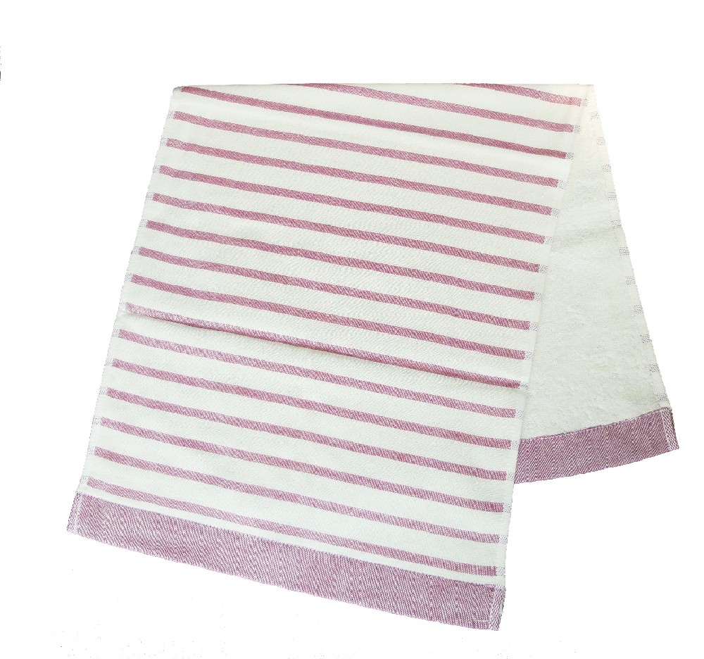 Single sided looped striped towel, checkered towel