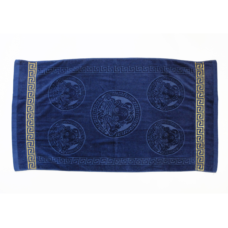 Cut velvet textured jacquard towel