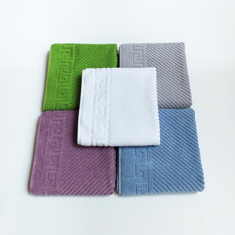 Color woven floor towel