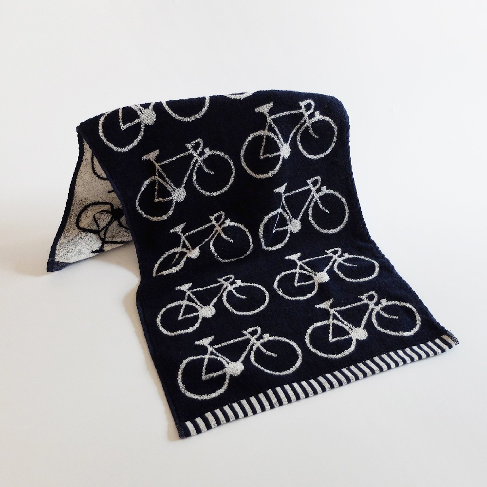 Bicycle color woven jacquard towel