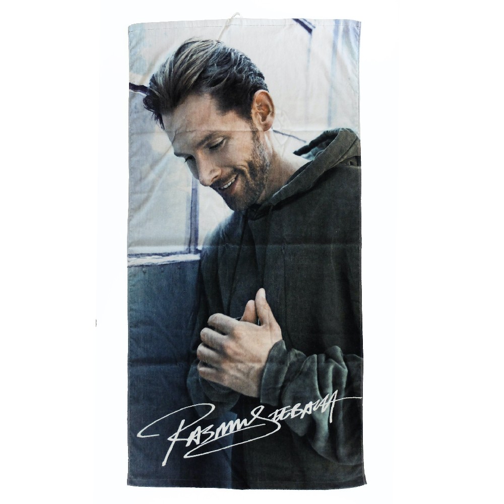 Digital printed celebrity photo beach towel