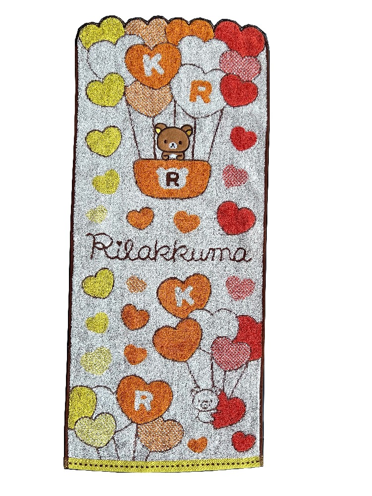 Rilakkuma color woven embroidered towel